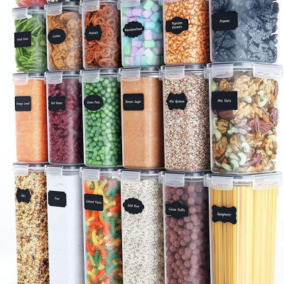 24-Piece Stackable Plastic Food Storage Container Set – BPA-Free PP, FDA/LFGB Certified