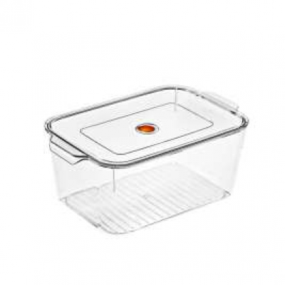 Clear PET Plastic Food Storage Containers - Airtight Fridge Organizer Set with Lids (Stackable, BPA-Free)