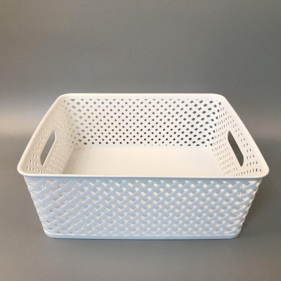 plastic storage baskets 