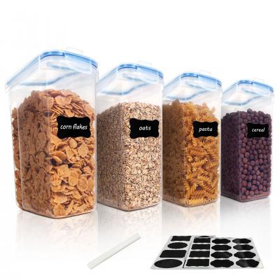 FDA & LFGB Certified Clear Plastic Storage Jars - Stackable, Custom Logo Printing, Space-Saving Food Containers (BPA-Free)