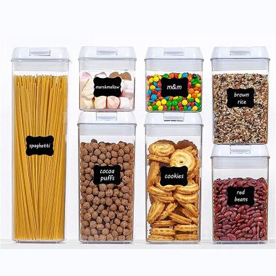 4-Piece Crystal Clear PS Plastic Storage Containers Set – FDA Compliant, Stackable, One-Hand Open Lids (Multi-Size, Airtight, Custom Logo)