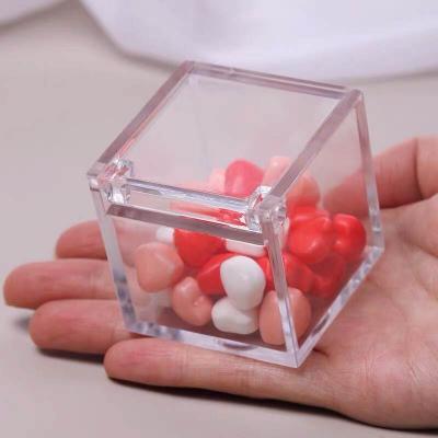5x5x5cm Clear Candy Box | Food Grade Plastic Candy Packaging Box