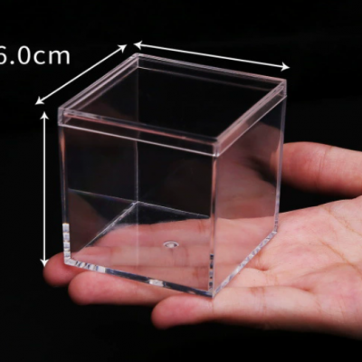 6x6x6cm Clear Candy Box | Food Grade Plastic Candy Packaging Box - copy