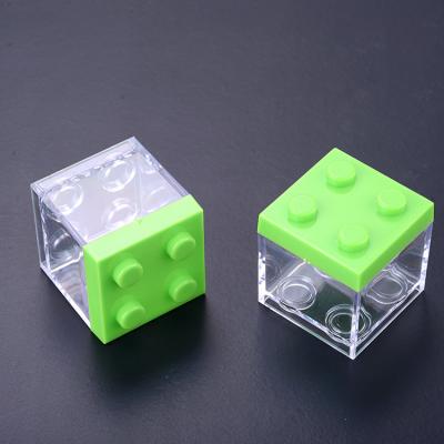 Clear Plastic Candy Box 5x5x5.7cm with Custom Lid | Food Grade Candy Packaging